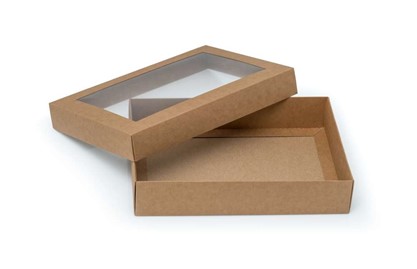 Pudełko ozdobne kraft 260x180x50mm z oknem