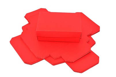 Zestaw pudełek ozdobnych S 140x100x47mm Czerwone, 10 sztuk