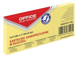 Bloczek samop. Office Products 38x51mm 3szt.
