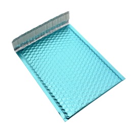 Koperta bąbelkowa metaliczna D14 180x250mm Błękitna