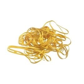 Gumki krzyżowe 160mmx1,5x4,0 żółte - 1000g