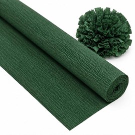Krepina Włoska 180g Zielona Ciemna 50×250 cm Profesjonalna Bibuła Dekoracyjna