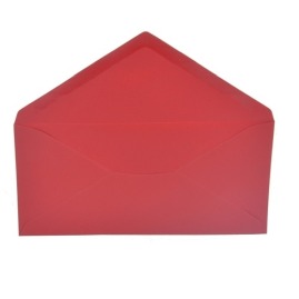 Koperty ozdobne DL CZERWONE 220x110mm 50szt