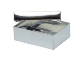 Pudełko Laminowane 255x160x75mm Srebrne