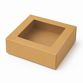 Pudełko Magnetyczne Kraft z Oknem 180x180x70mm (zew.)