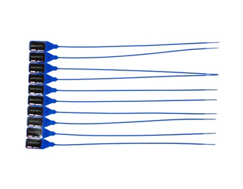 Plomba Plastikowa Unix L 385 Niebieska 10szt