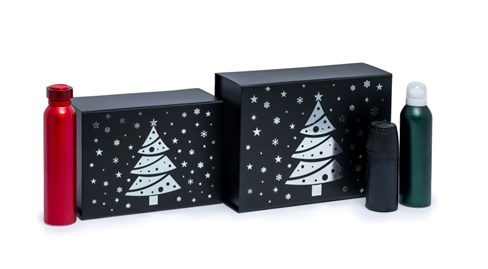 Pudełko Magnetyczne Świąteczne Czarny 235x170x100mm (zew) Na Prezent