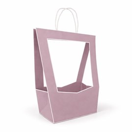 Torba prezentowa na doniczki 120x100x350 mm liliowa