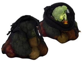 Worek z siatki 30x45 czarny 58g