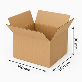 Karton klapowy 150x150x80mm(zewn) B320 100 szt