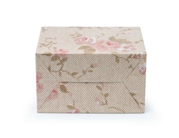 Pudełko z uchwytem 300x180x220mm F217 wzór kwiaty