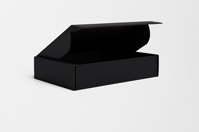 Kartonik na prezent 250x180x50mm pudełko czarne ozdobne