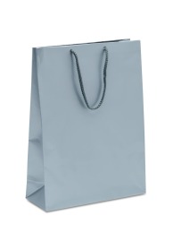 Torba Papierowa Laminat Srebrna