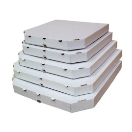 Karton wykrojnikowy na pizzę 260x260x40mm Biały