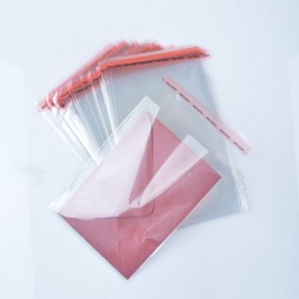 Torebki foliowe z klejem 45x60+4cm 100szt