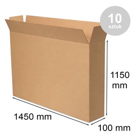 Pudełko klapowe 1450x100x1150 mm B400 BIG – 10 kartonów