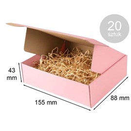 Karton Wykr. 155x88x43(zewn) Różowy - 20 szt