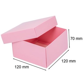 Pudełko Laminowane 120x120x70mm Różowe