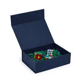 granatowe pudełko magnetyczne, pantone 296C, pudełko 350x250x100, opakowanie eleganckie, opakowanie premium