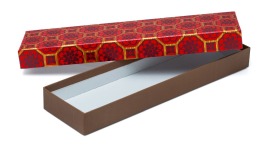 Zestaw pudełek płaskich OKTAGON CZERWONY (8szt.)