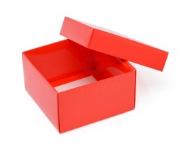 Pudełko Laminowane 120x120x70mm Czerwone