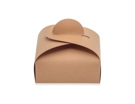 Pudełko ozdobne Prezent S 110x110x65mm Brązowe