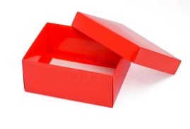 Pudełko Laminowane 160x125x70mm Czerwone A6