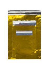 Woreczki Metalizowane 230x325+50mm Złote