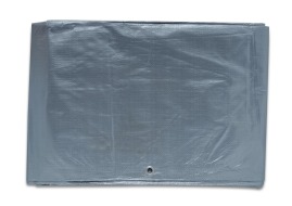 Plandeka z PE 8x10m Srebrno-Brązowa (210g/m2)