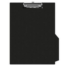 Clipboard Q-CONNECT z kieszonką PVC A4 czarny