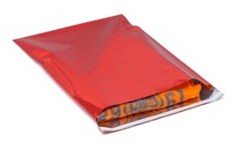 Woreczki Metalizowane 230x325+50mm Czerwone