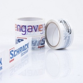 Taśma samoprzylepna z logo PVC, 2 kolory, 180 szt.