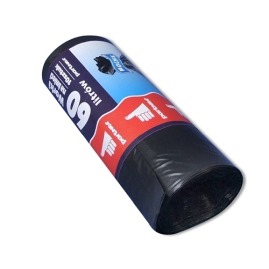 Worki na śmieci Czarne LDPE 60L - 10szt