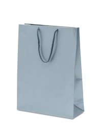 Torba Papierowa Laminat Srebrna 