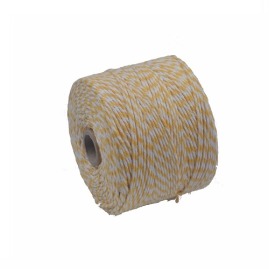 Sznurek bawełniany biało-żółty 500g 2mm