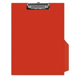 Clipboard Q-CONNECT z kieszonką PVC A4 czerwony