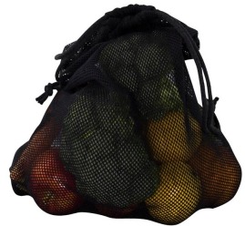 Worek z siatki 30x45 czarny 58g