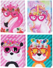 Torba Lux A5 z brokatem i okularami 3D, zestaw 12 sztuk