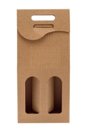 Pudełko karbowane 180x85x330mm na dwa wina