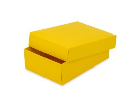 Pudełko ozdobne M 186x130x60mm Żółte