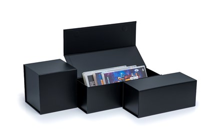 Pudełko Magnetyczne Na Wino Czarne 325x110x105mm (zew) Ozdobne