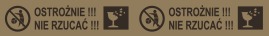 Taśma Papierowa Ostrożnie Nie Rzucać 50mm/45m