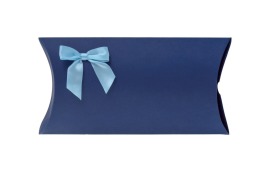 Kokarda satynowa 25mm - Błękitna- 10szt