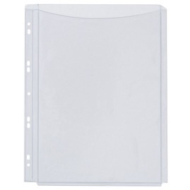 Koszulki krys. na katalogi Q-Connect PVC A4 5szt