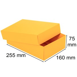 Opakowanie ozdobne L 255x160x75mm Żółte