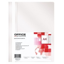 Skoroszyty A4 PP Office Products Białe 25szt.