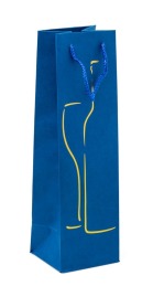 Torba Lux H-stamp na butelkę Jednokolor. -12 szt