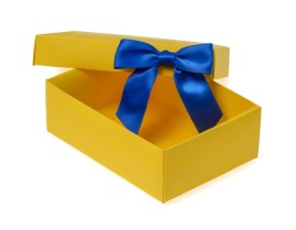 Kokarda satynowa 25mm - Szafirowa - 10szt