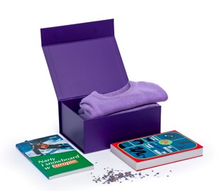 Pudełko Magnetyczne Ciemny Fiolet 235x170x100mm (zew) A5 Na Prezent