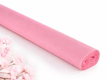 Jasnoróżowa bibuła marszczona 40 g 50×250 cm